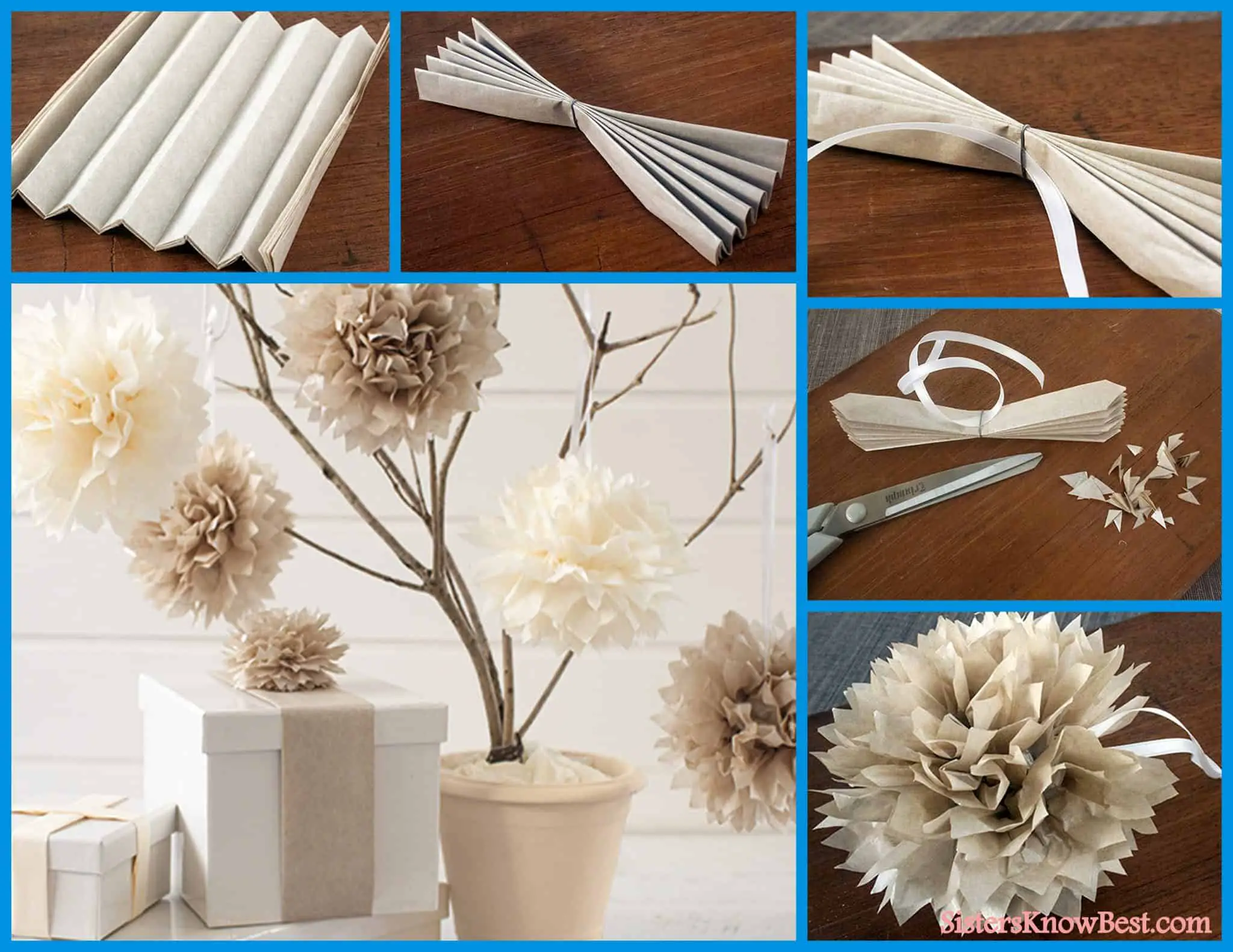 Easy DIY Paper Tissue Flower Decorations - Sisters Know Best