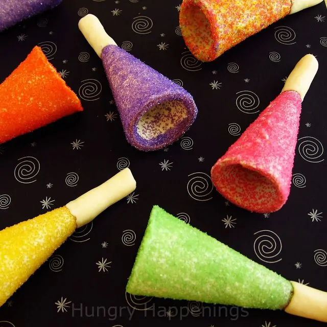Sugar Cone Party Horns