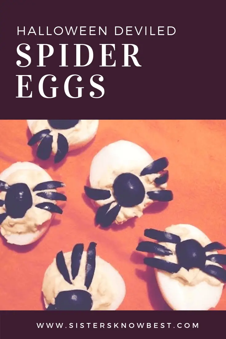 Halloween Deviled Spider Eggs
