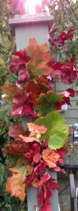 Completed Fall Leaf Garland