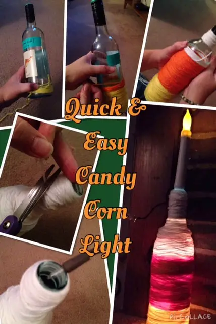 Halloween Craft Candy Corn Light