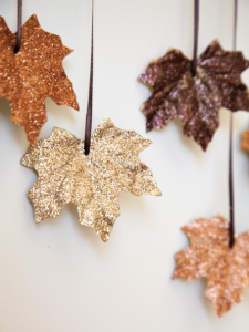 Leaf Glitter Garland