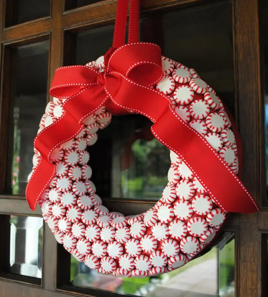 Peppermint Candy Wreath