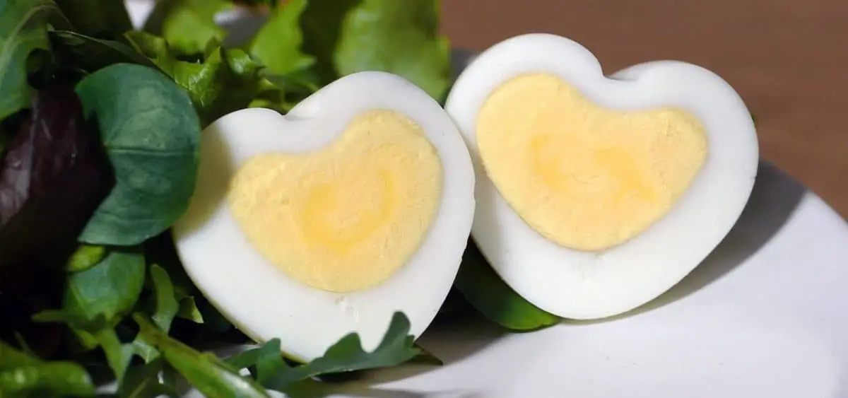 Heart Shaped Hard Boiled Egg for Valentine's Day