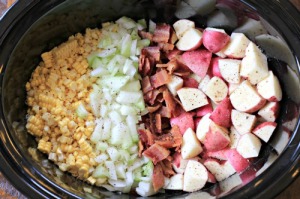 Ingredients for Crockpot Corn Chowder