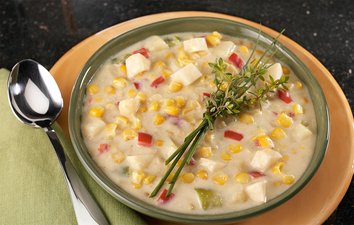 Easy Crockpot Corn Chowder