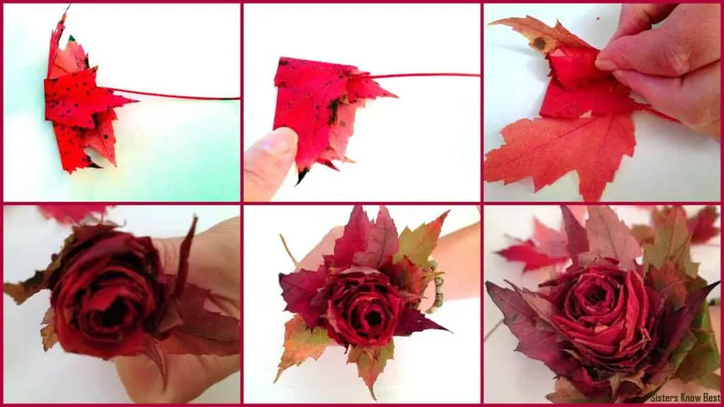 Nicole Duke Fall Leaf Rose Tutorial