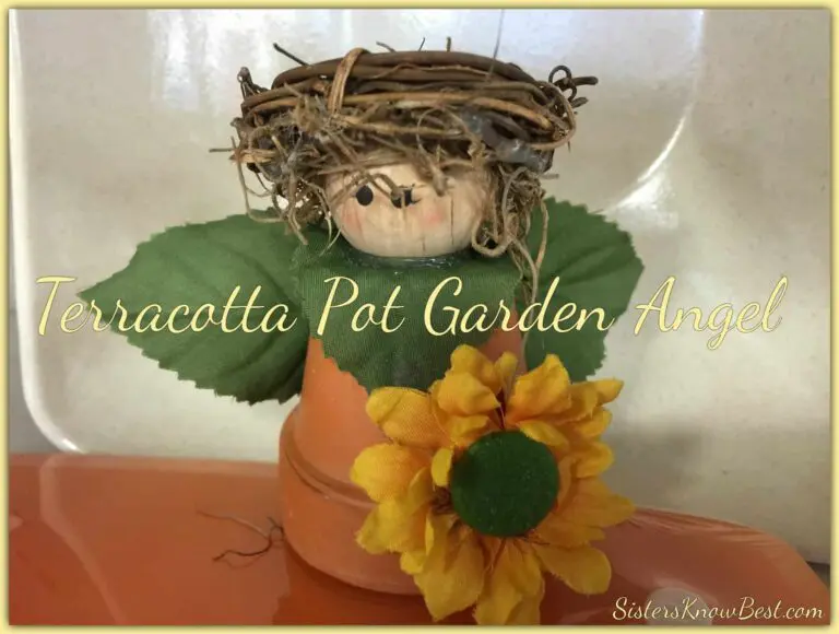 DIY Terracotta Pot Garden Angel