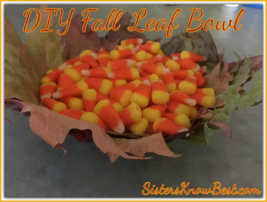 DIY Fall Leaf Bowl