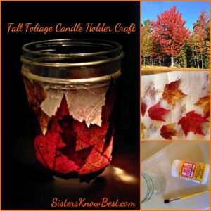 Fall Foliage Candle Holder