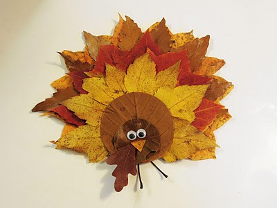 Fall Leaf Turkey for Thanksgiving