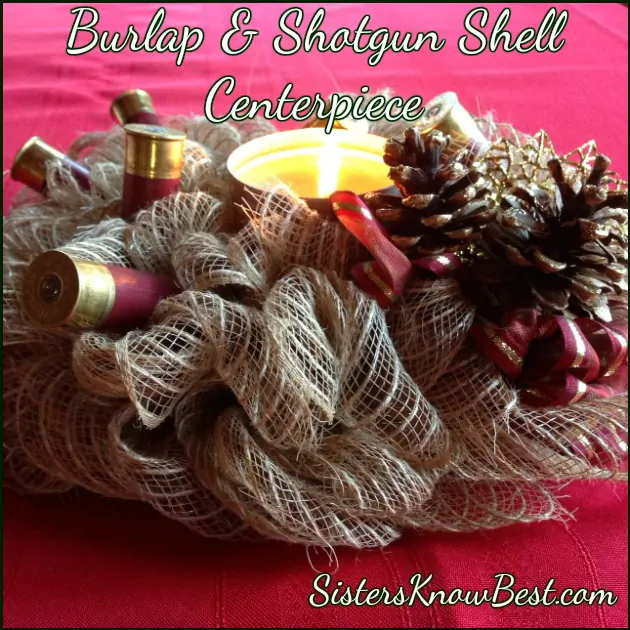 Burlap and Shotgun Shell Wreath