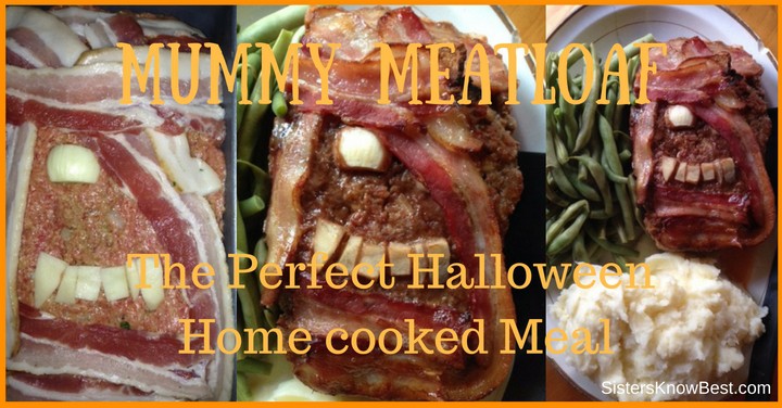 Halloween Mummy Meatloaf recipe