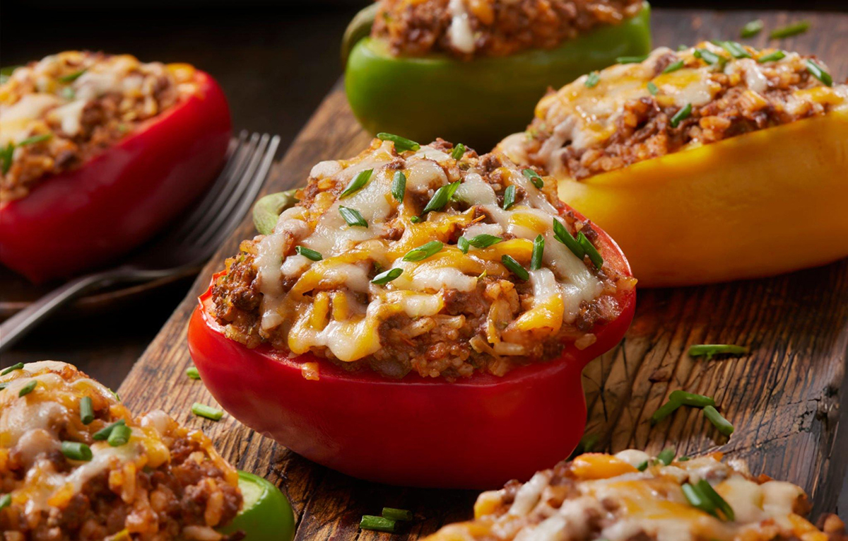 Healthy Bell Pepper Taco Bake