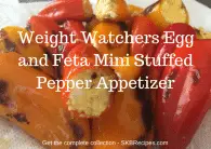 Weight Watchers Egg and Feta Mini Stuffed Pepper Appetizer by SKBrecipes.com