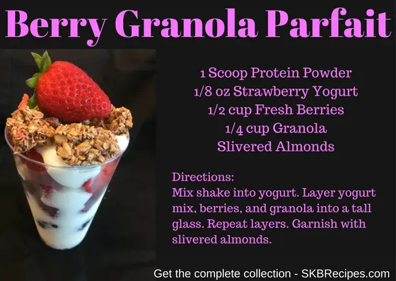 Berry Granola Parfait by SKBrecipes.com