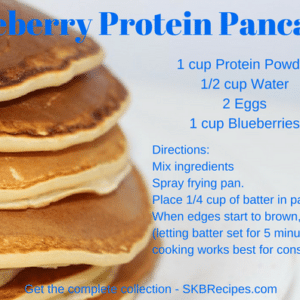 Blueberry Protein Pancakes by SKB Recipes