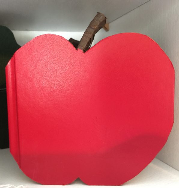 Seasonal Apple for Recycled Book Crafts