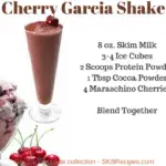 Cherry Garcia Protein Shake by SKBrecipes.com