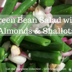 Green Bean Salad with Almonds & Shallots by SKBrecipes.com