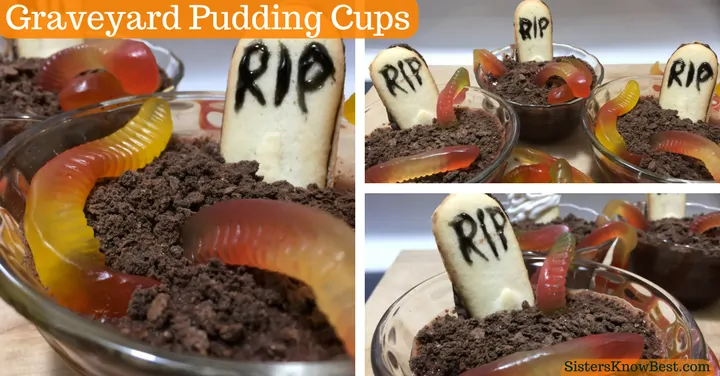 Graveyard Pudding Treats for Halloween by Sisters Know Best