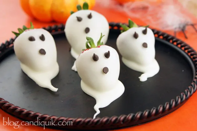 Strawberry Ghosts for Halloween