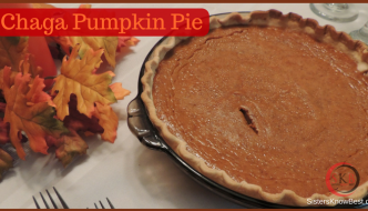 Chaga Chai Pumpkin Pie by Sisters Know Best
