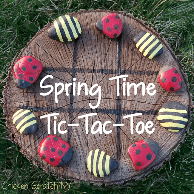 springtime tictac toe board