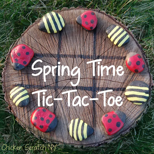 springtime tictac toe board