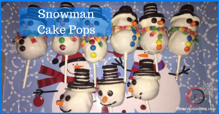 Snowman Cake Pops make an easy dessert!