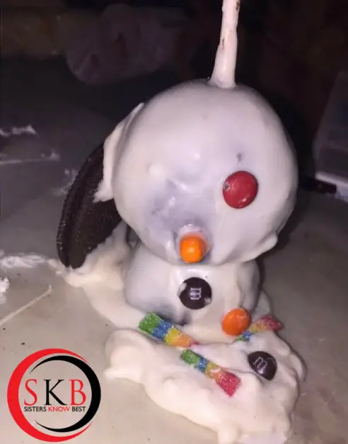 Melted Snowman Cake Pop