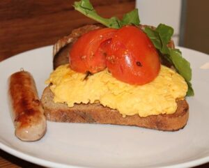 Father's Day Menu - breakfast sausage sandwich