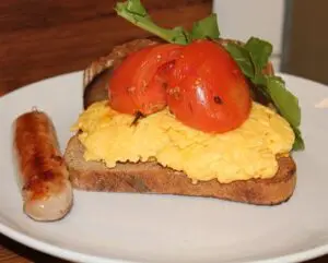Father's Day Menu - breakfast sausage sandwich