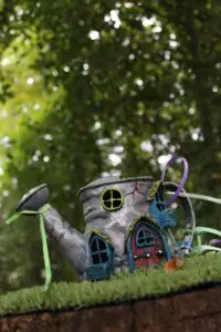 watering can fairy house