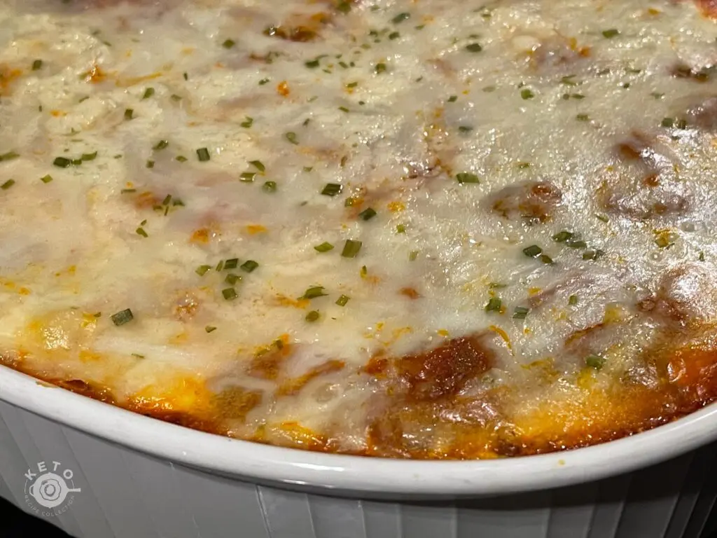 Keto lasagna recipe with deli chicken