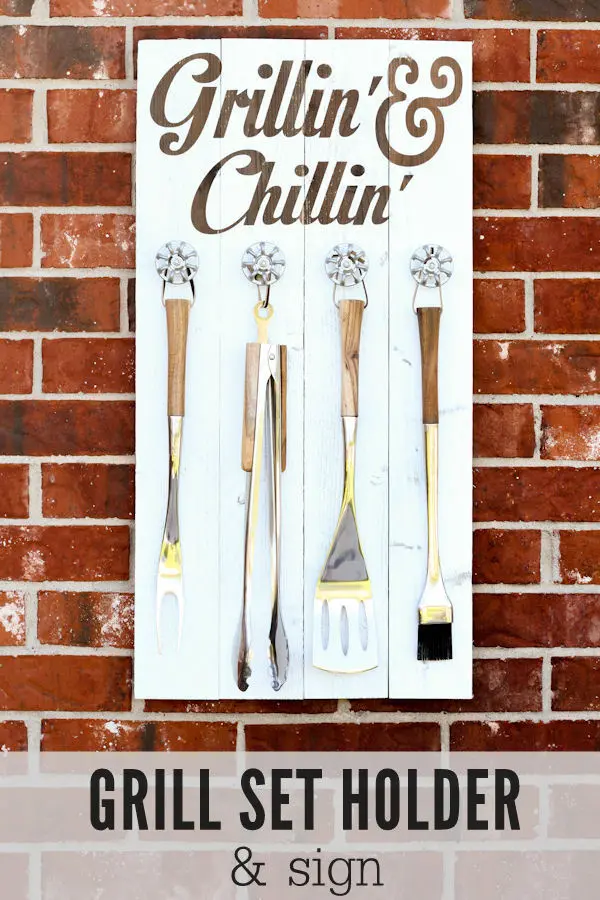 Make a useful DIY Father's Day gift to hold grill utensils