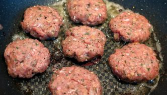 Zucchini Turkey Burgers cooking