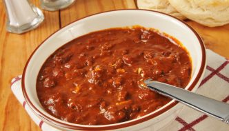 Vegetable and beef chili