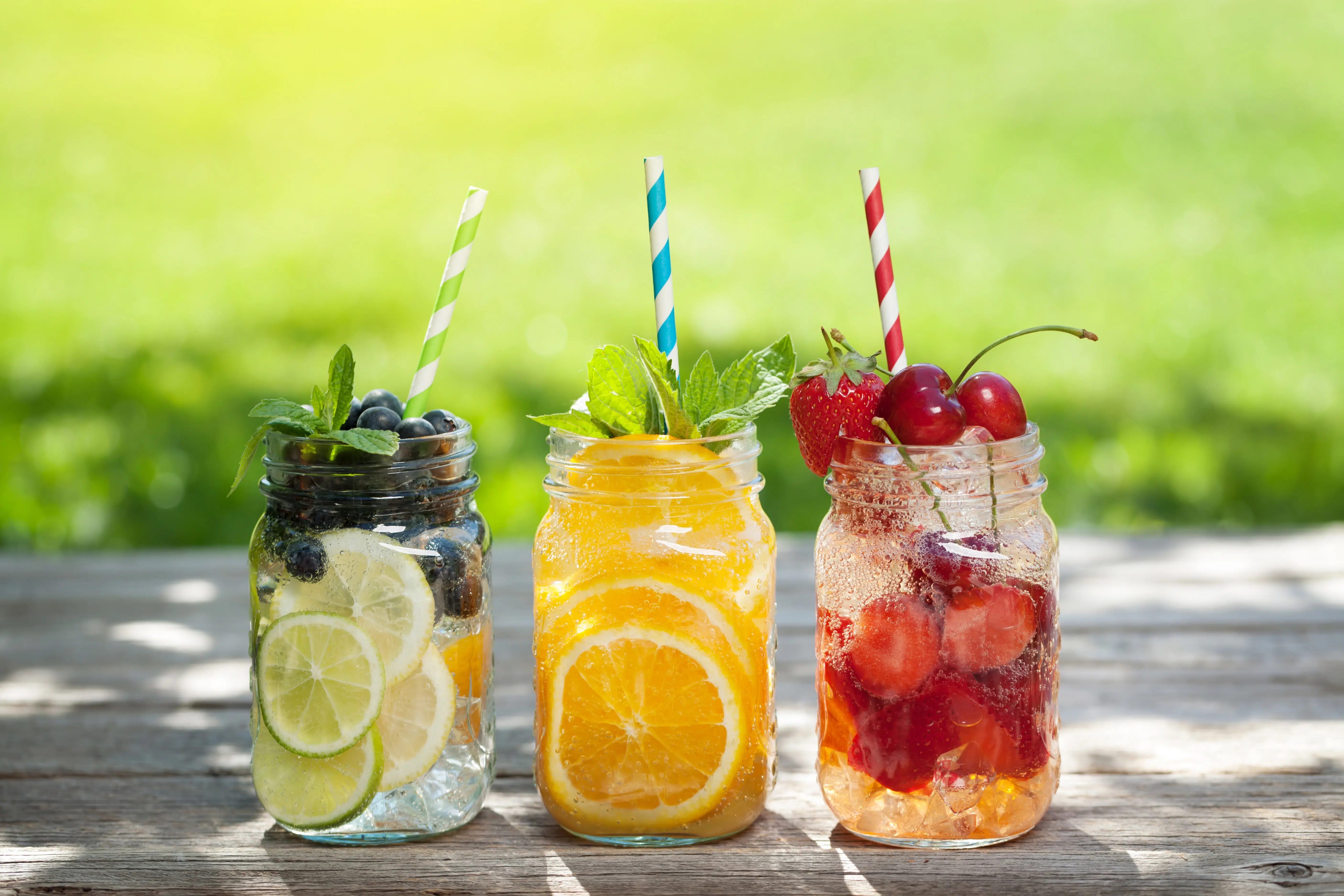 Mason jar drinks