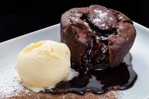 single serving chocolate lava cake