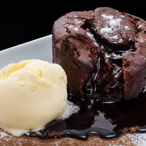 single serving chocolate lava cake