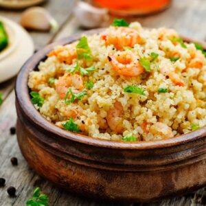 Garlic Shrimp with Quinoa Recipe