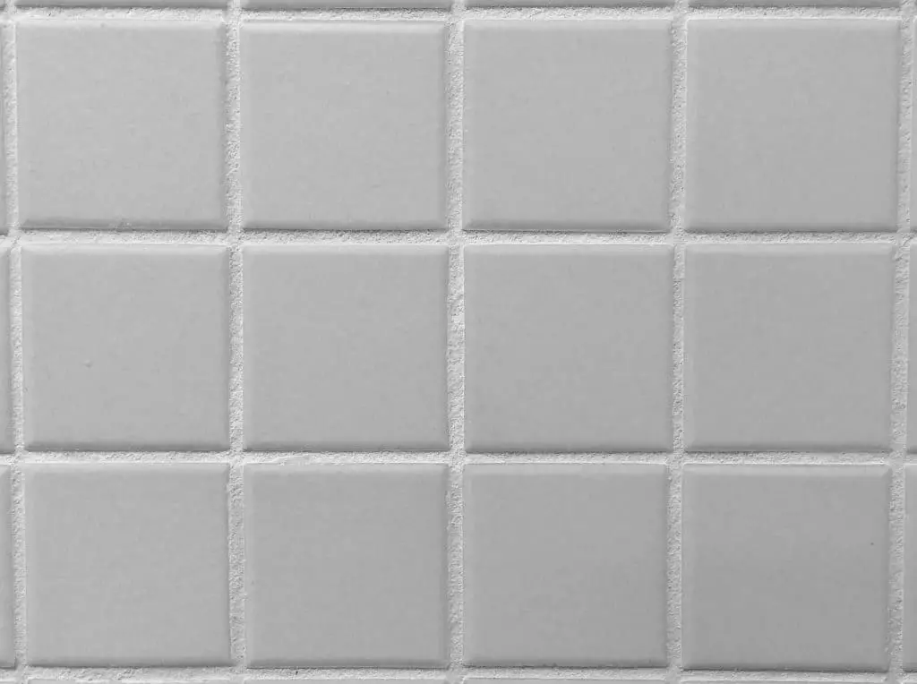 white clean grout with white tiles