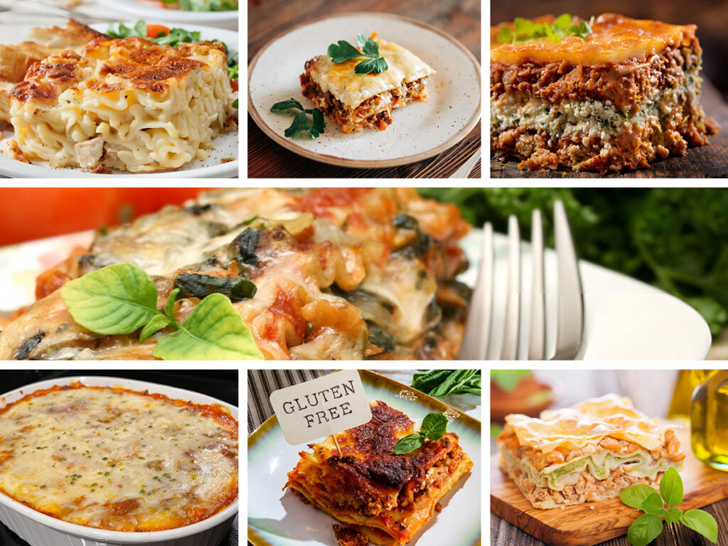images of various lasagna versions to satisfy everyone!