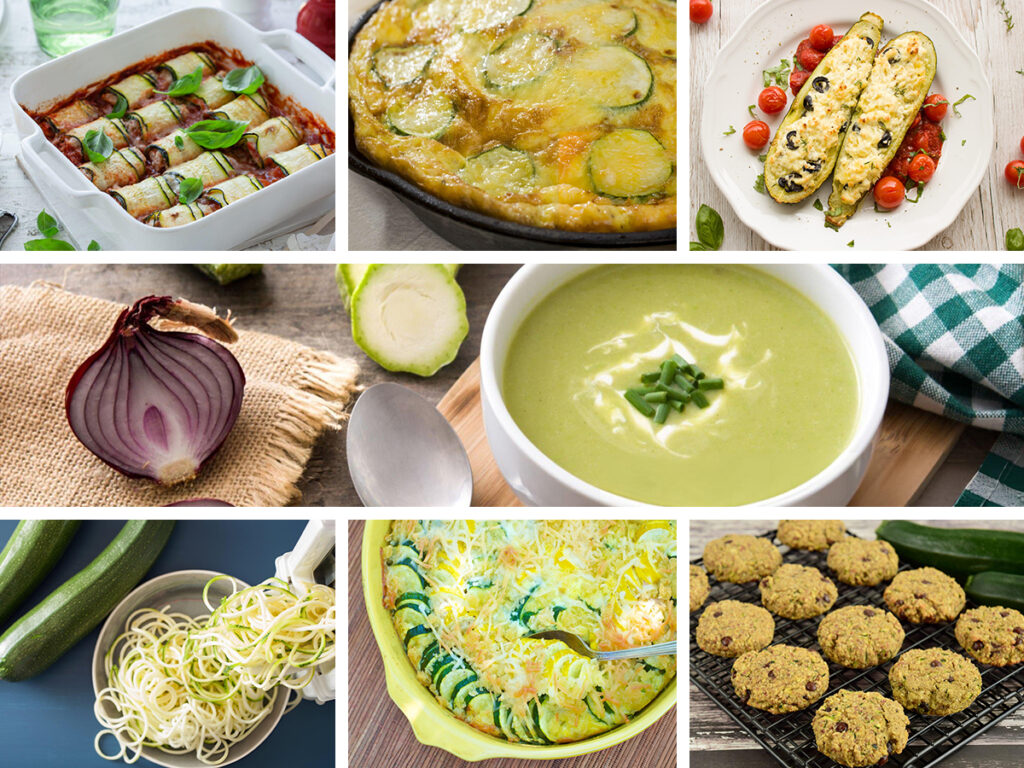 images of 7 top zucchini recipes