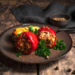 Stuffed Bell Peppers with Ground Turkey