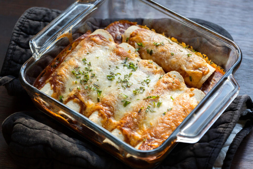Sweet Potato and Black Bean Enchiladas