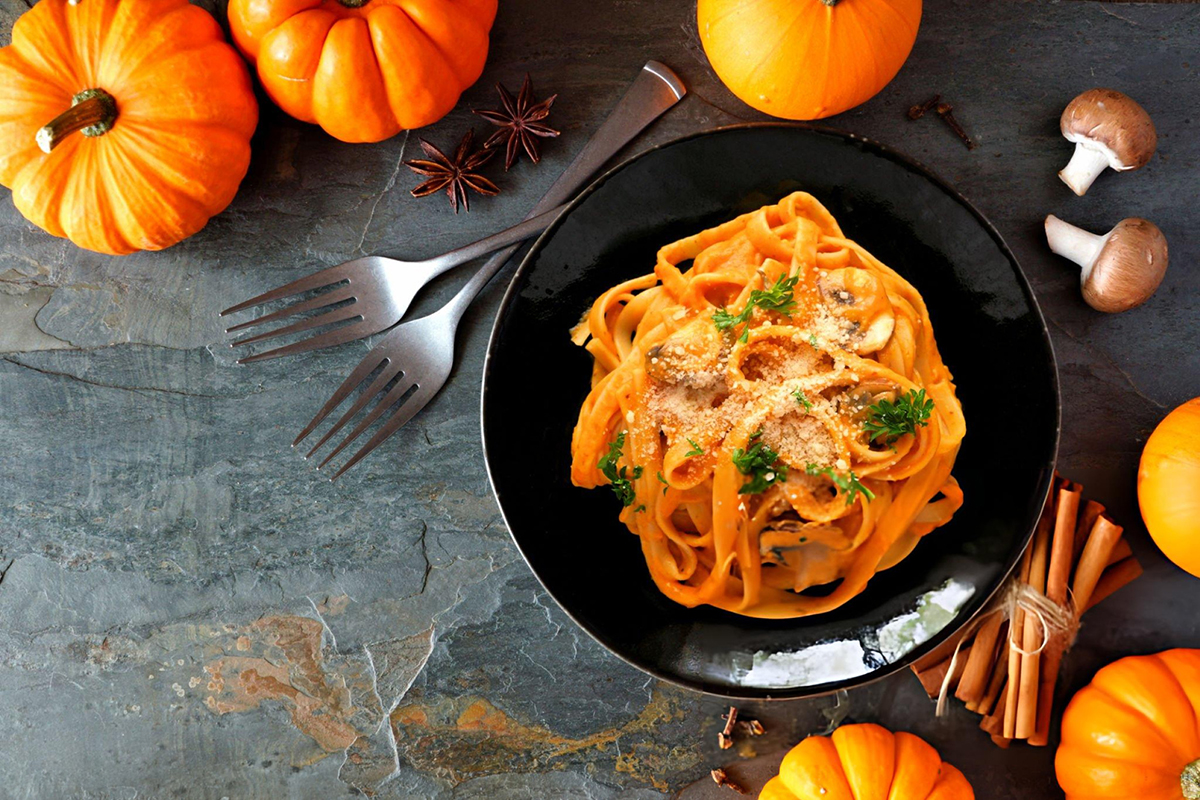 Creamy Pumpkin Alfredo Pasta