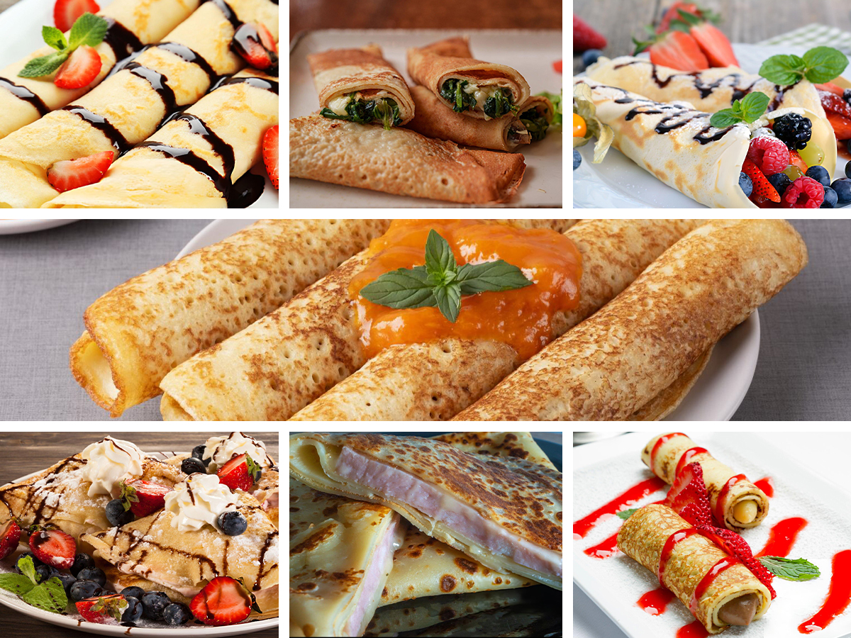Basic Crepe Recipe and 6 Delicious Ways to Fill Them