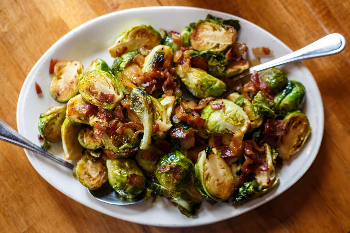 Summer Sausage with Brussels Sprouts